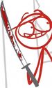 Red's bloody katana