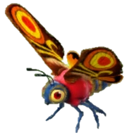 Large red moth