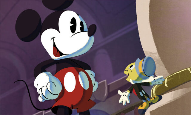 File:Mickey&Jiminy Cricket-Power of Illusion01.jpg