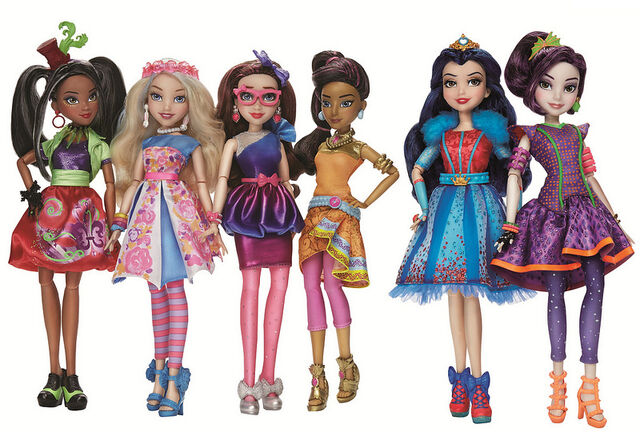 File:Descendants Neon Lights dolls.jpg
