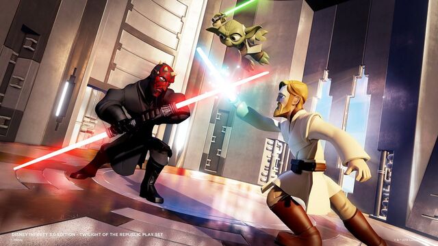 File:Disney Infinity Darth Maul VS Obi Wan and Yoda.jpg