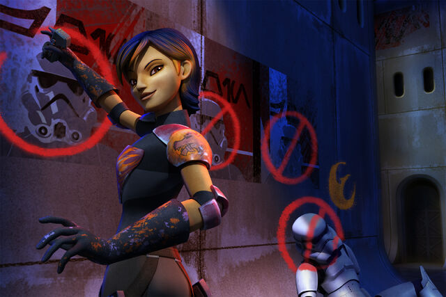 File:Sabine doing her graffiti.jpg