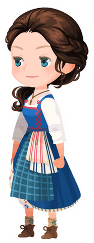 File:Live Action Belle Costume Kingdom Hearts χ.png