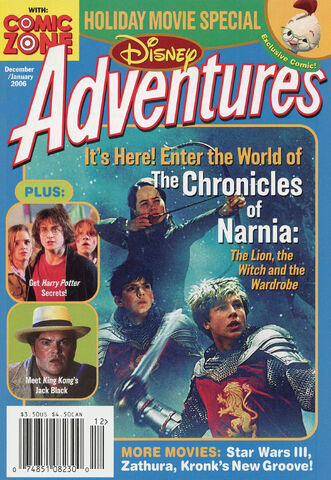 File:Disney Adventures Magazine cover Dec Jan 2006 Chronicles of Narnia.jpg