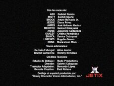 Créditos del doblaje de Pokemon Celebi la voz del bosque (TV) (Jetix)