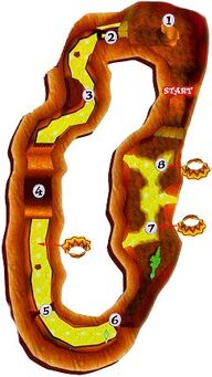Hot top volcano map