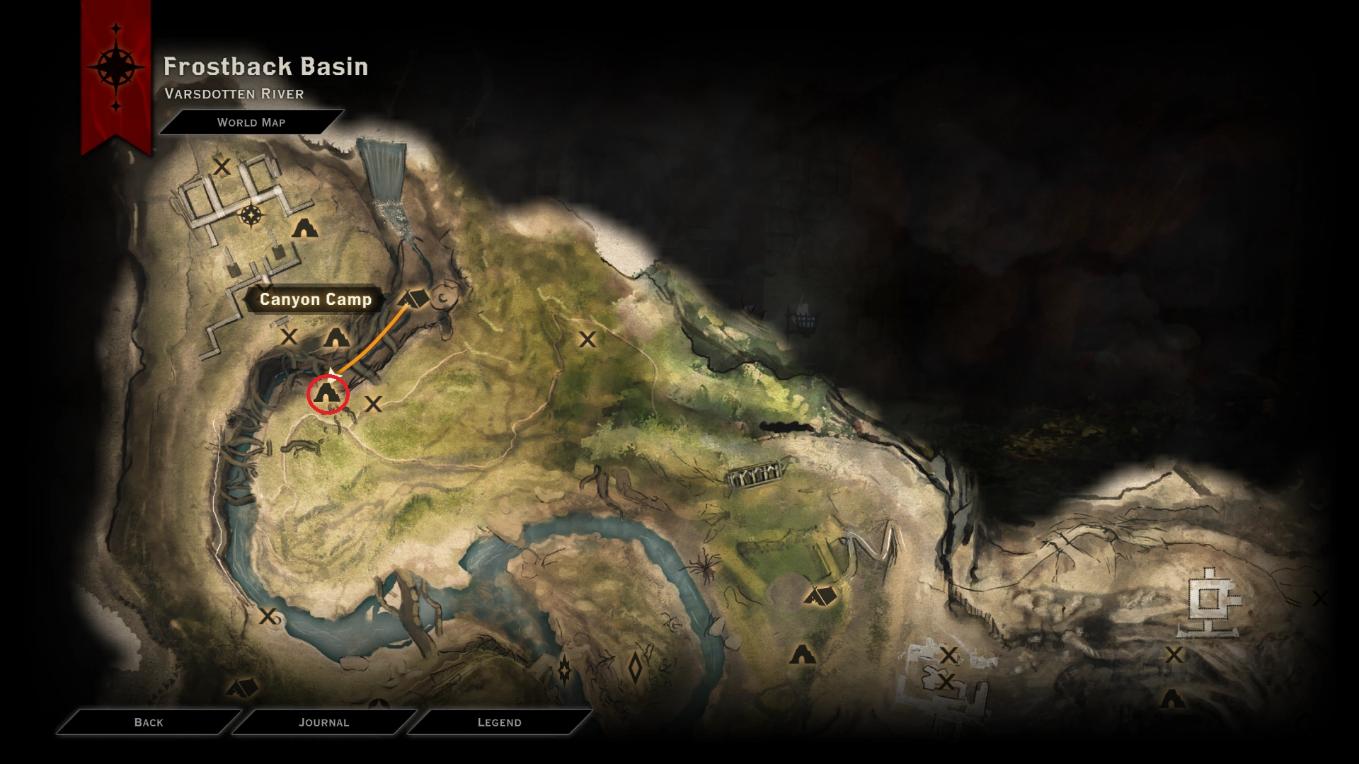 Морозная котловина dragon age inquisition карта со всеми отметками