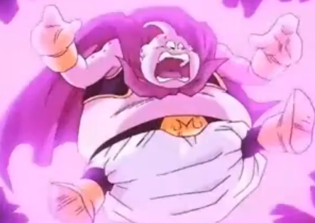 Resultado de imagen de majin boo gordo se regenera