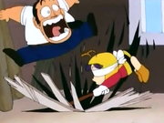 Arale Playing Pinata.png