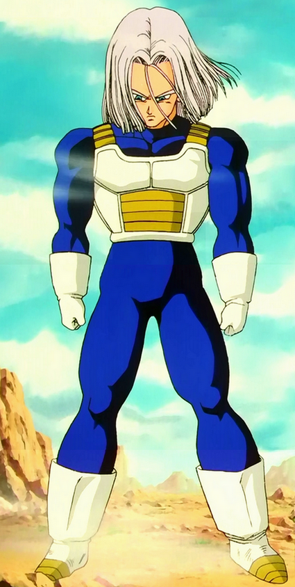 Why did trunk's ssj hair style change at the end of the cell saga