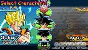 Character selection