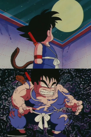 GokuLookingTransformingApe