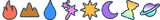 Fire-Earth-Water-Magic-Light-Twilight-Time-Space