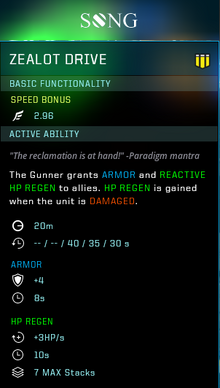 Zealot drive gear