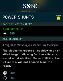 Power shunts gear