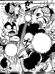Senbei Throws Kid