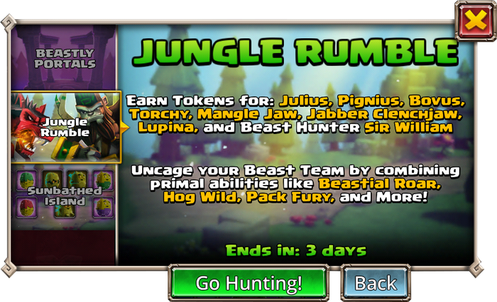 Jungle Rumble cover info