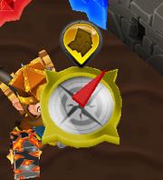Gold compass