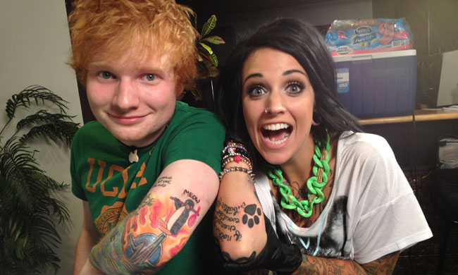 image phoebe and ed get tattoos jpg ed sheeran wiki image phoebe and ed get tattoos jpg ed sheeran wiki