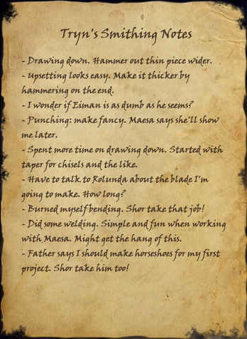 File:Tryn's Smithing Notes.png