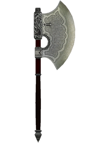 File:Oblivion FineSteelBattleAxe.png