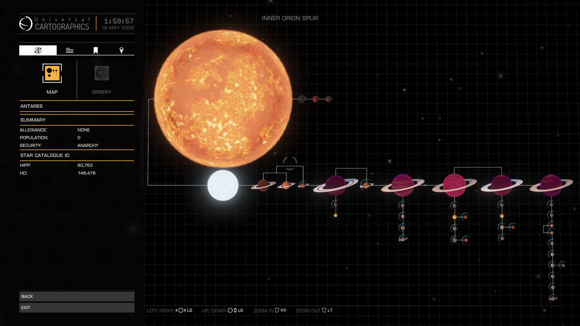 Elite dangerous карта нейтронных звезд