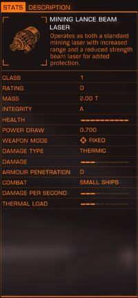 MiningLanceStats