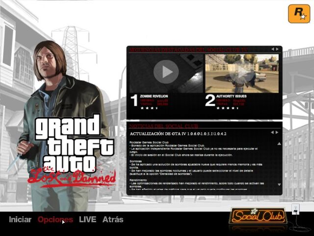 Archivo:GTA- TLAD PC inicio.jpg