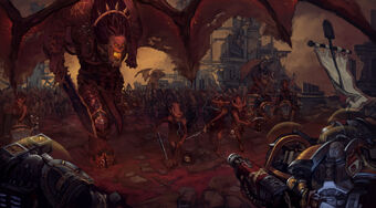 Angron Demonios Khorne Caballeros Grises Primera Guerra Armageddon.jpg