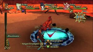 Battle in Wah Lava Cave