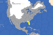 "Map showing Florida provinces"