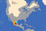 "Map showing the Aztec Empire's starting position in 1419"
