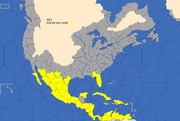 "Map showing Spain's Central and North American possessions in 1700"