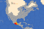 "Map showing Zapotec's starting position in 1419"