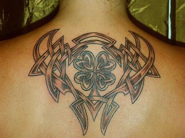File:Irish celtic tattoo design on upperback body.jpg