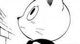 Happy se promettant de sauver Natsu