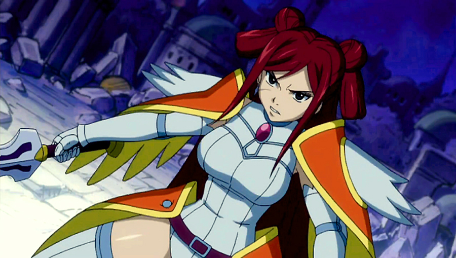 Erza From Fairy Tail | Morning Star Armor Minecraft Skin