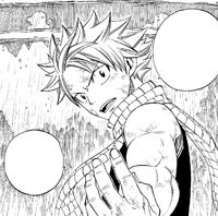 Natsu asks for Lucy and Happy's help
