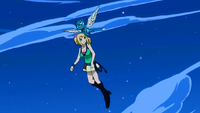 Lucy and Happy fly away