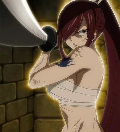 Erza battles Kyôka