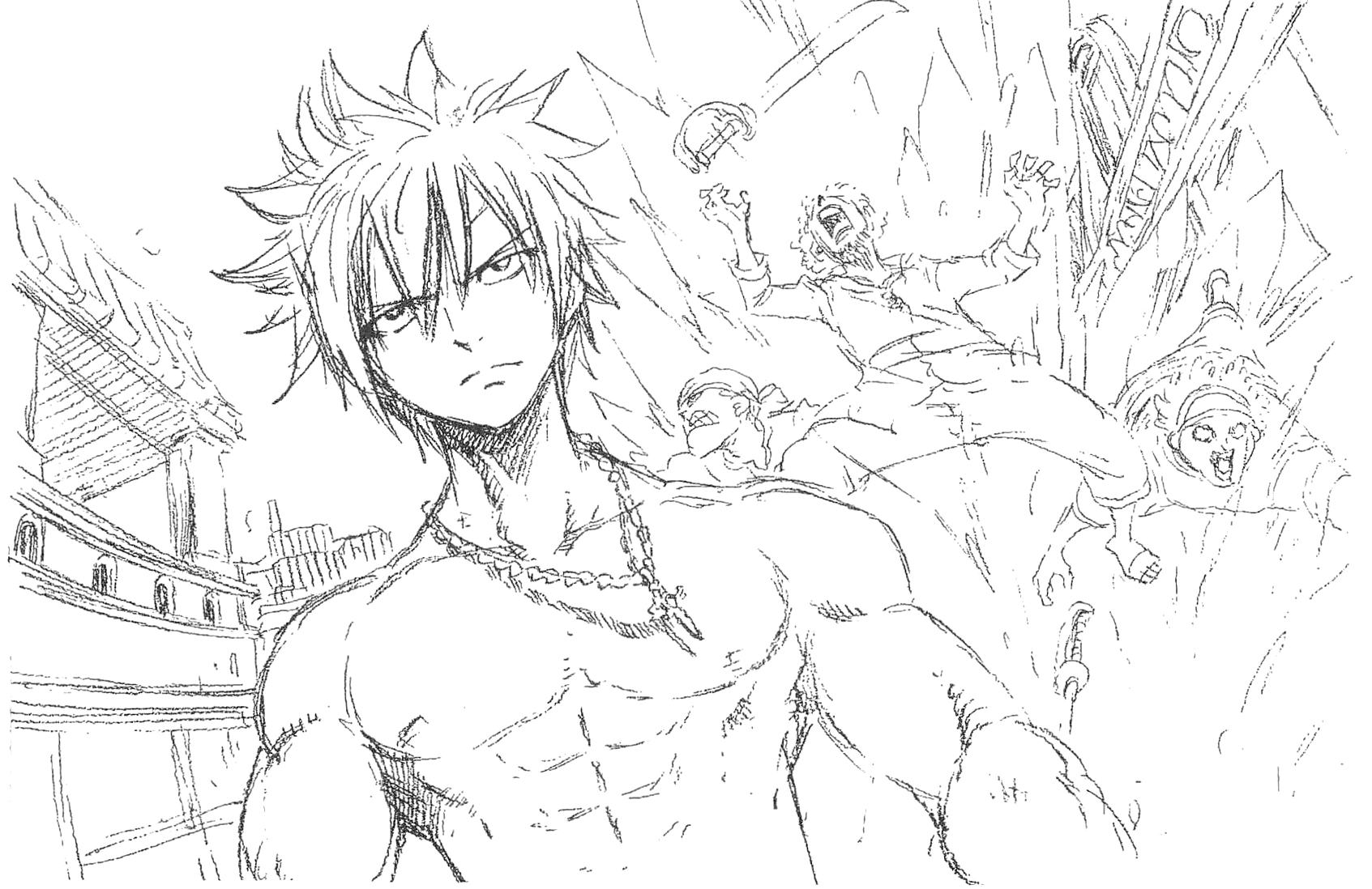 Image - Gray sketch.png | Fairy Tail Wiki | FANDOM powered by Wikia