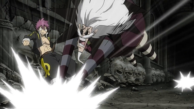 Natsu faces Franmalth