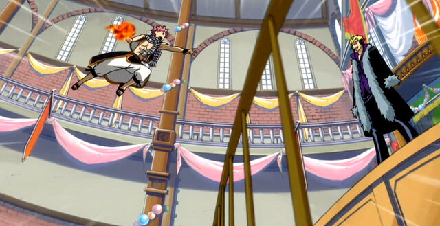 File:Natsu attacks Laxus.jpg