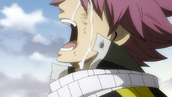 Natsu's tears over Igneel