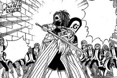 Erza toma de rehén a Fausto