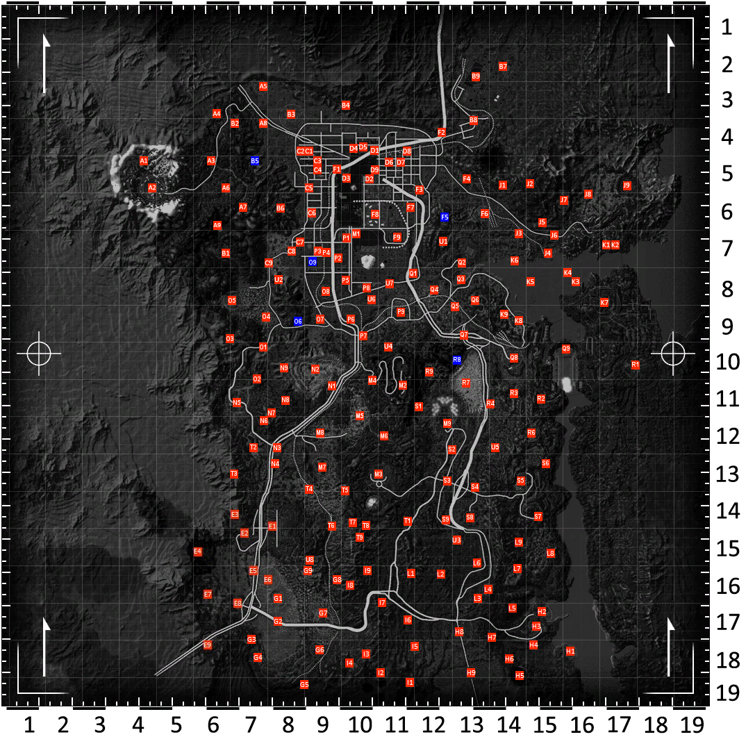 fallout new vegas vault locations map fallout new vegas vault locations map