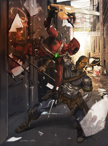 File:Deadpool vs Deathstroke by Aracubus.jpg