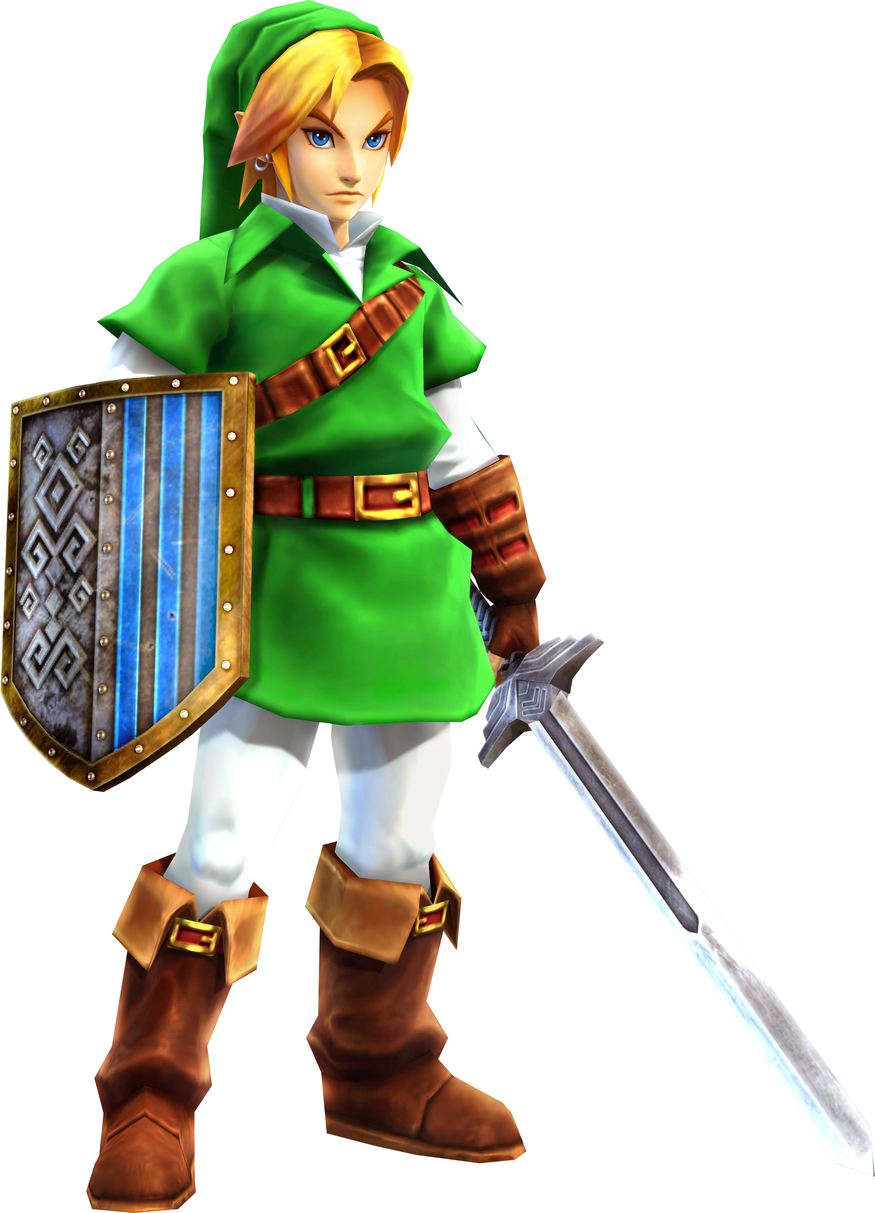 Image - Adult Link (Hyrule Warriors) Hylians shield and Master Sword ...