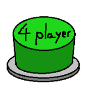 Green 4 player Button