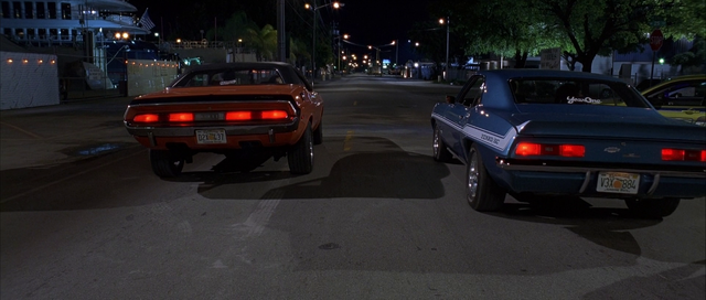 File:1970 Challenger & 1969 Yenko Camaro - Rear View.png